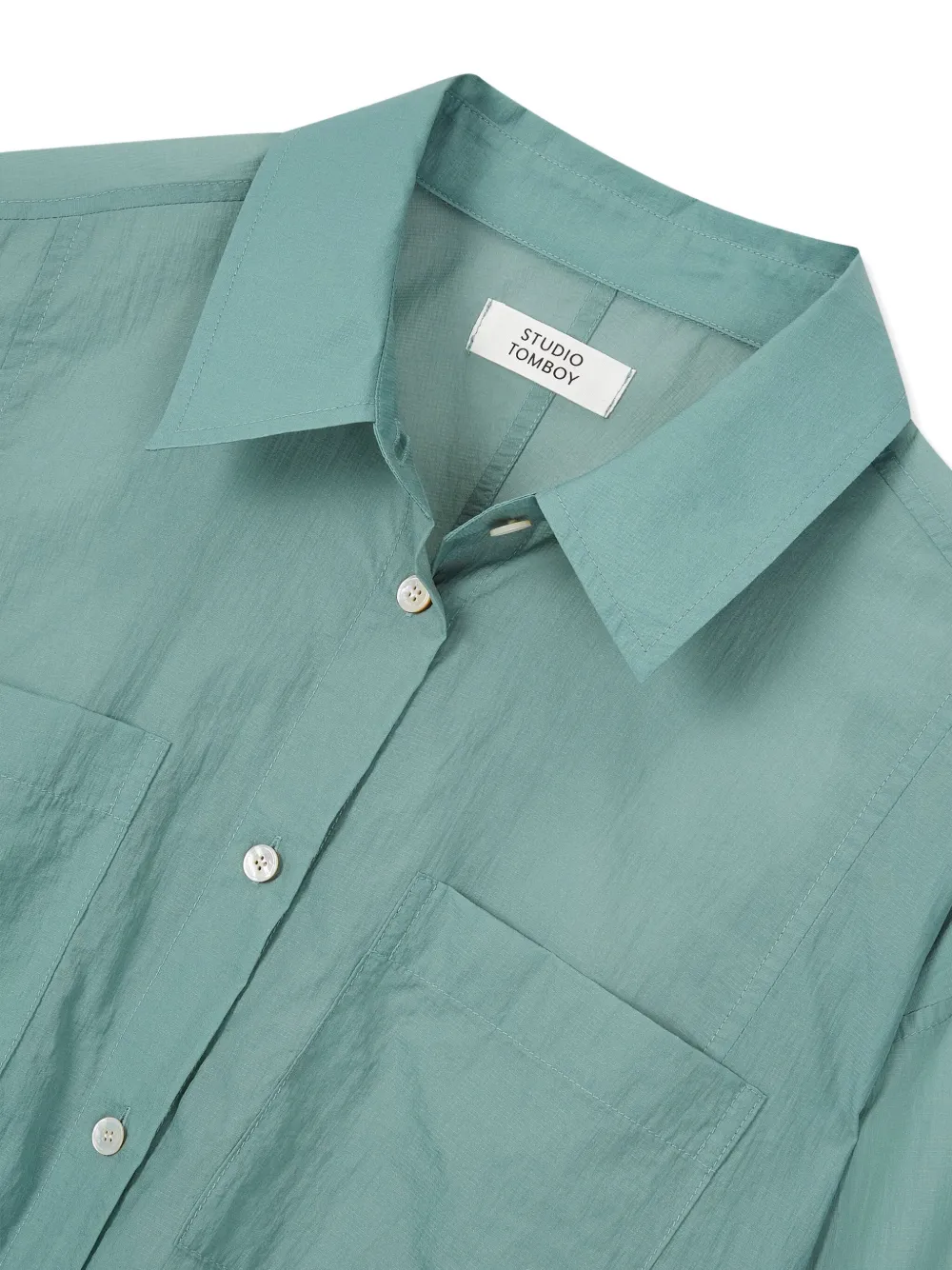 Studio Tomboy Chest-pockets Shirt In Green
