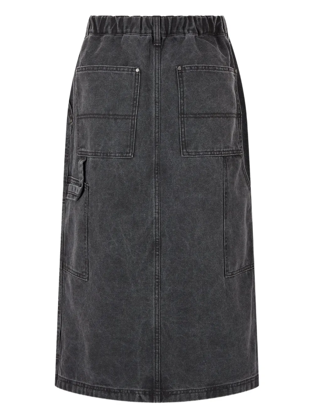 STUDIO TOMBOY Denim rok met dubbele zak - Zwart