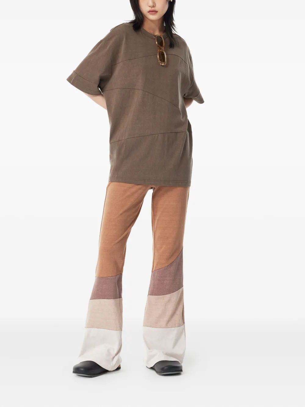 STUDIO TOMBOY Legging met colourblocking - Roze