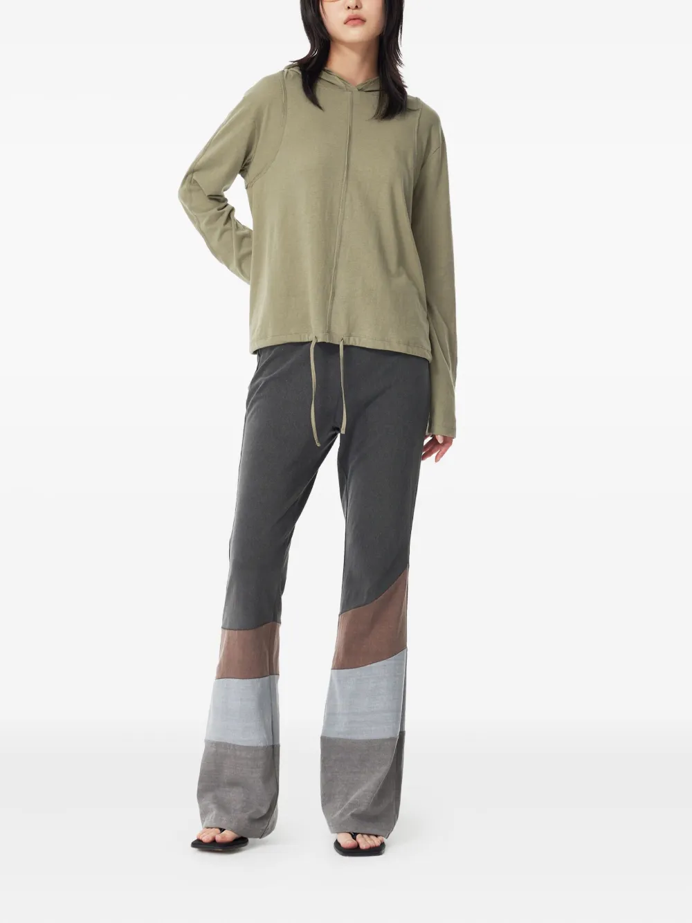 STUDIO TOMBOY Hoodie met gelaagd-effect Groen