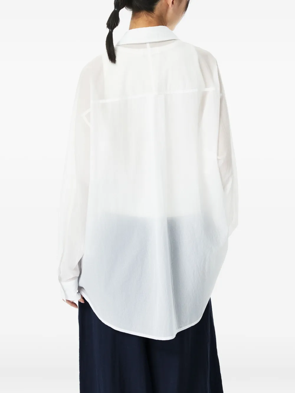 Studio Tomboy Chest-pockets Shirt In White