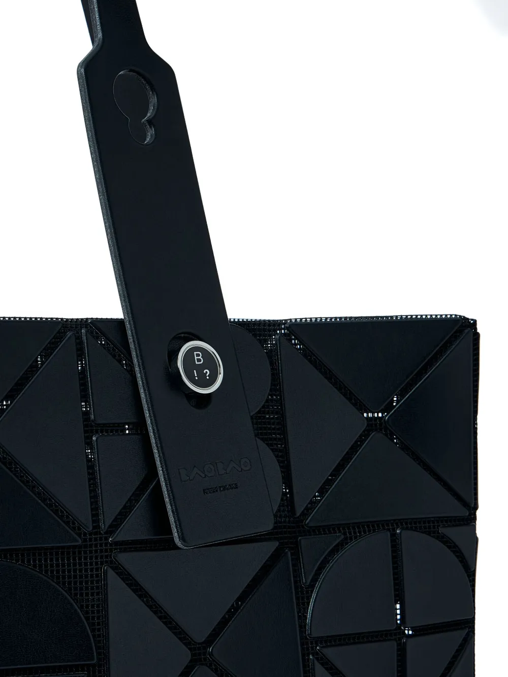 Bao Issey Miyake Font triangular-tile tote bag Zwart
