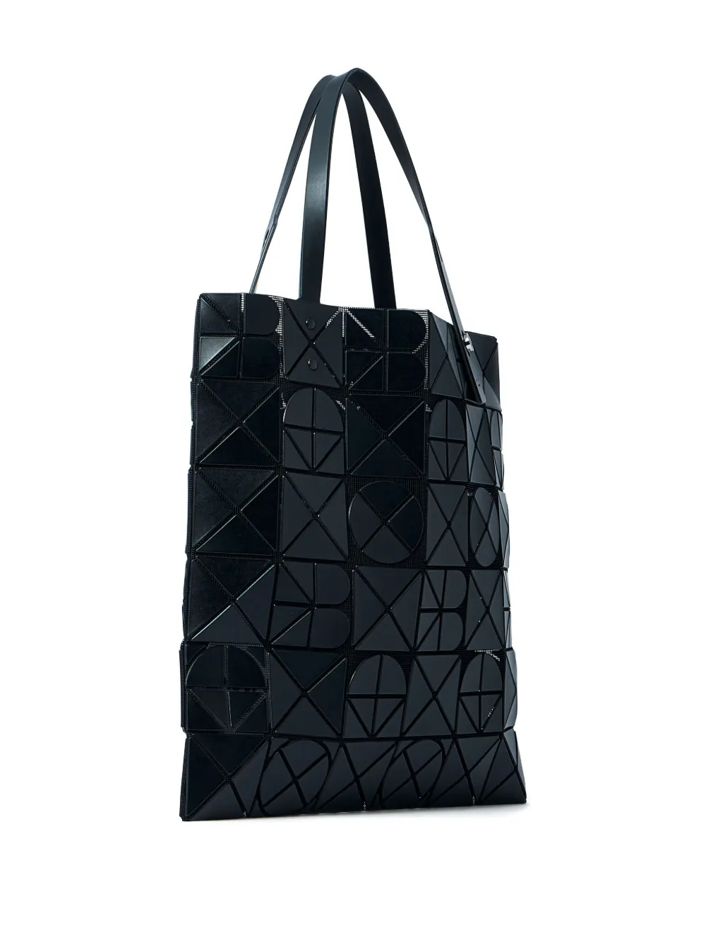 Bao Issey Miyake Font triangular-tile tote bag Zwart