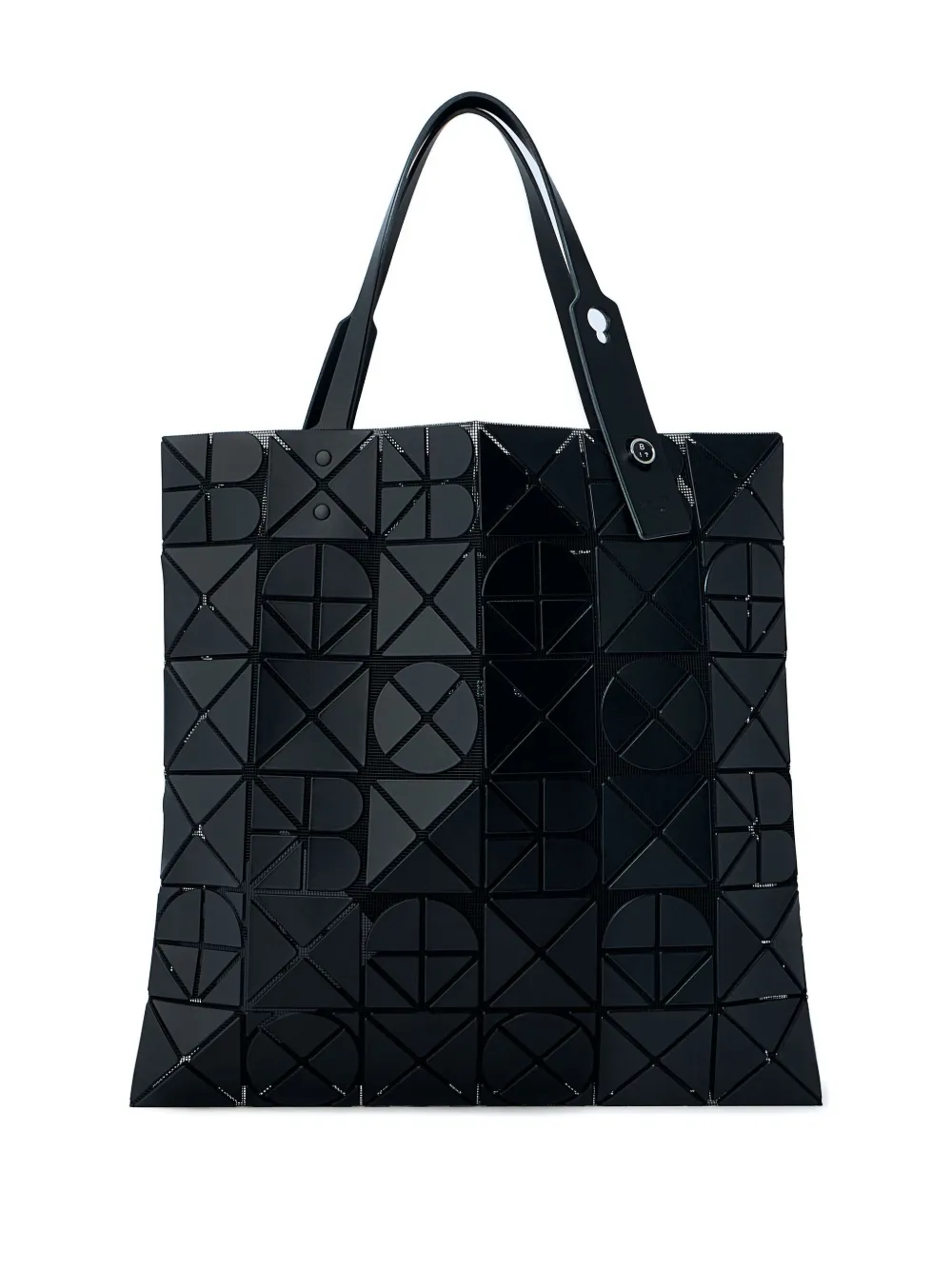 Bao Issey Miyake Font triangular-tile tote bag Zwart
