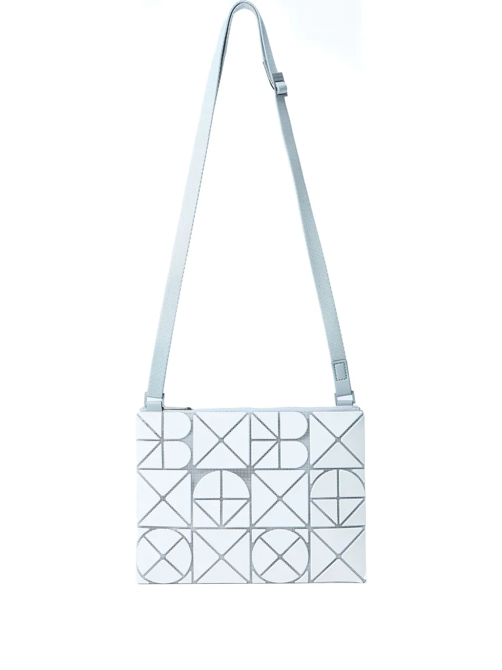 Bao Issey Miyake Font geometric-tile shoulder bag Wit