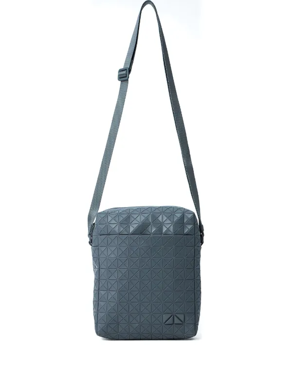 Bao Bao Issey Miyake Voyager triangular-tile Messenger Bag Grey