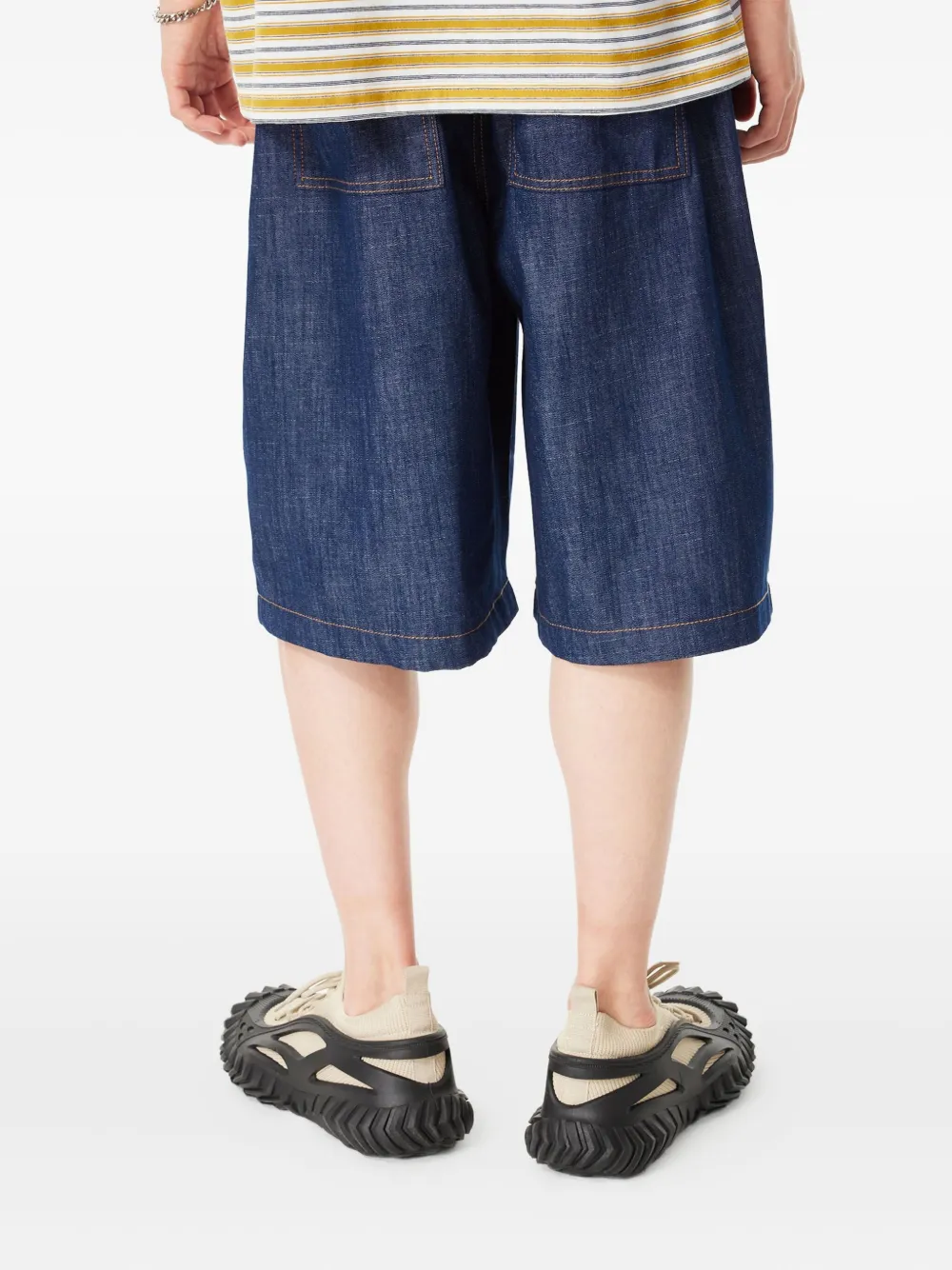 STUDIO TOMBOY Carpenter Half denim shorts Blauw