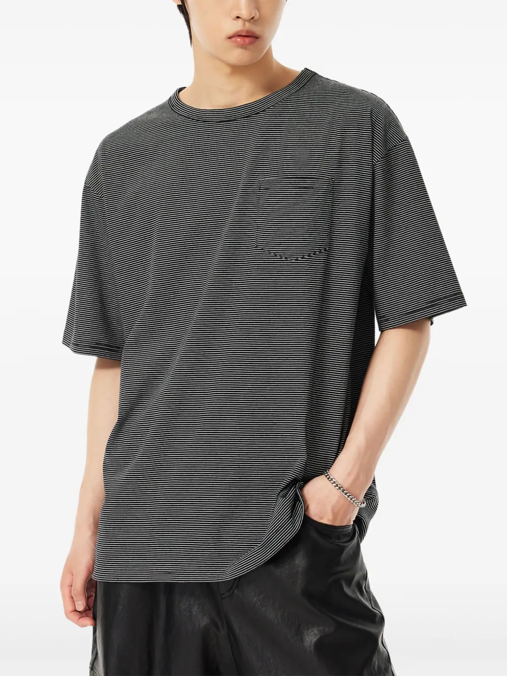 STUDIO TOMBOY striped chest-pocket T-shirt | T-Shirts | Image 2