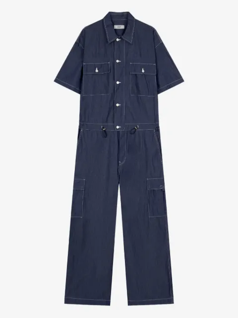 TOMBOY cargo pocket short-sleeve jumpsuit