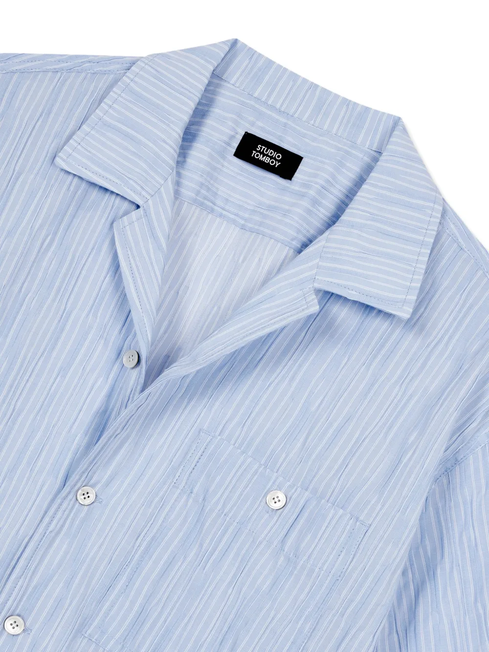 Studio Tomboy Striped Shirt In Blue