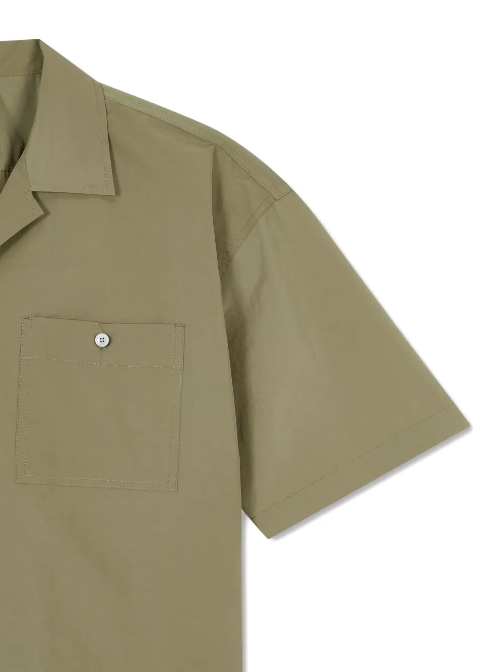 Studio Tomboy Pocket Short-sleeve Shirt In Green