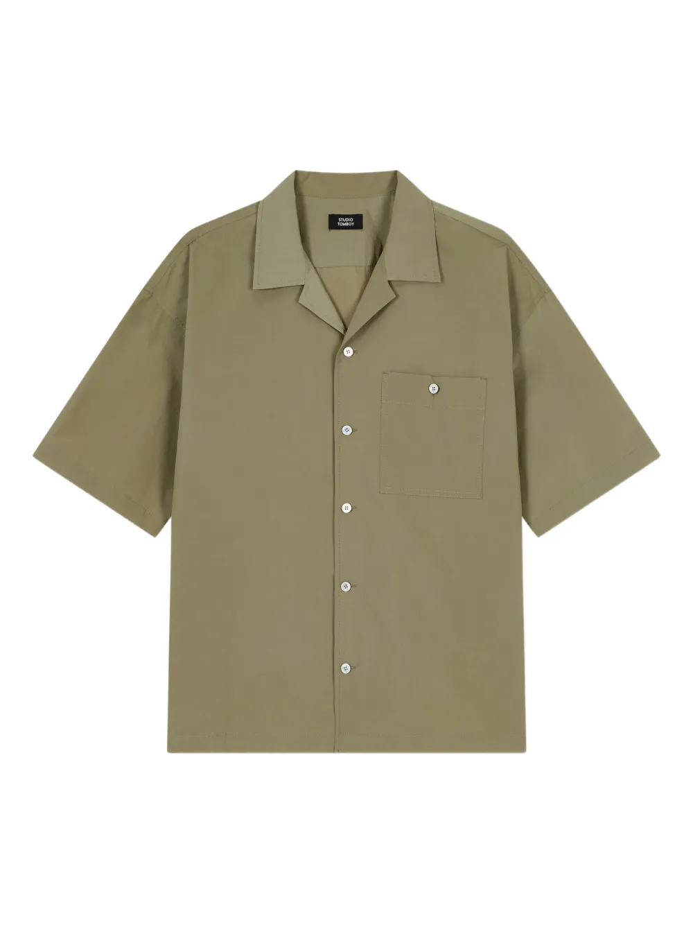 STUDIO TOMBOY pocket short-sleeve shirt | Green | Image 1