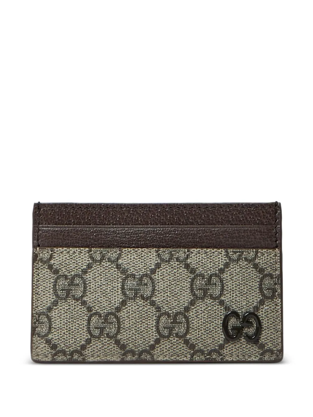 Gucci GG canvas pasjeshouder met logo Bruin