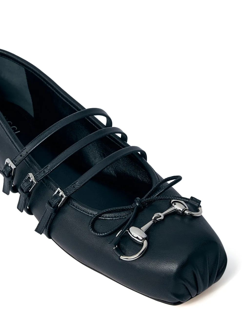 Gucci Horsebit ballerina's Zwart