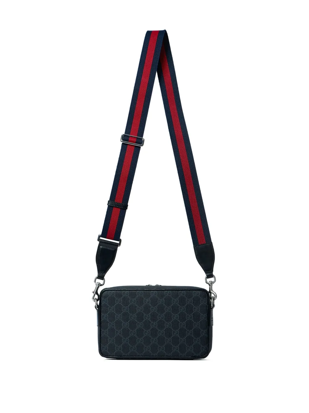 Gucci Messengertas met GG-monogram en rits Zwart