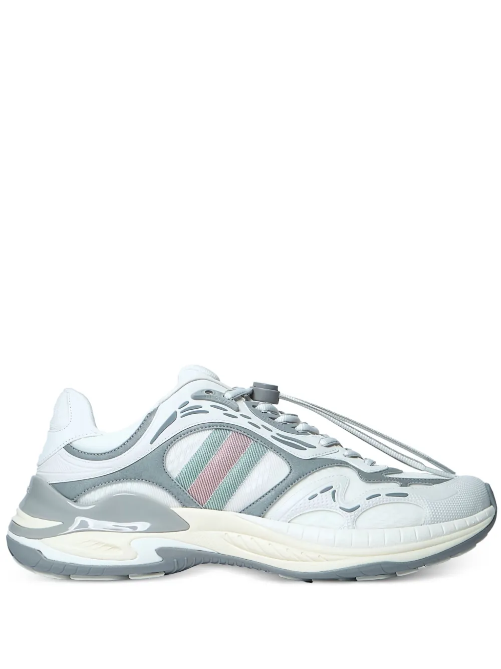 Gucci panelled drawcord trainers White