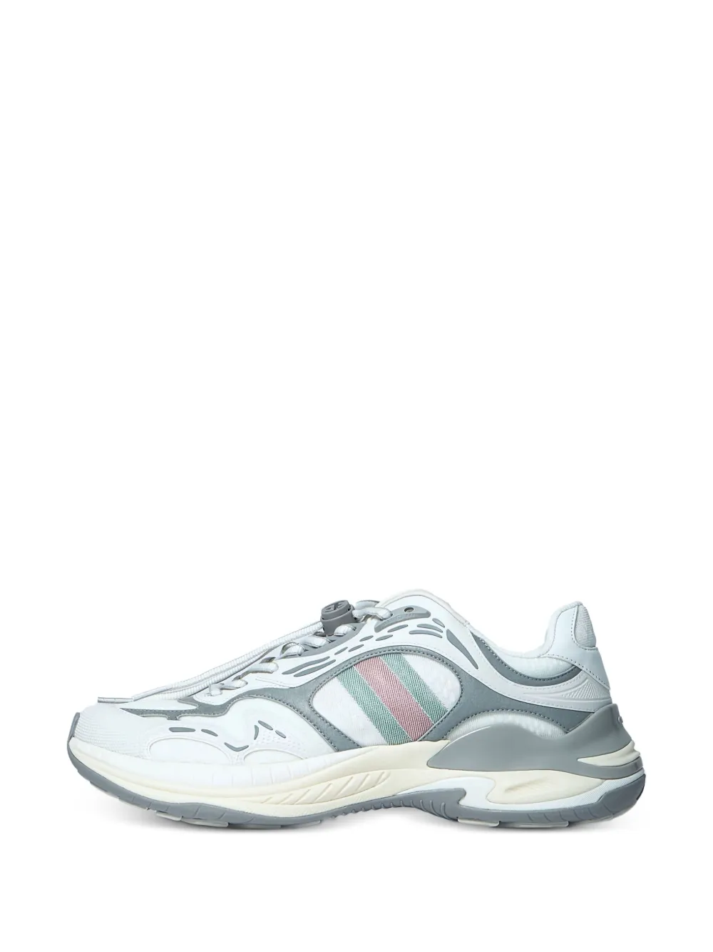 Gucci panelled drawcord trainers White