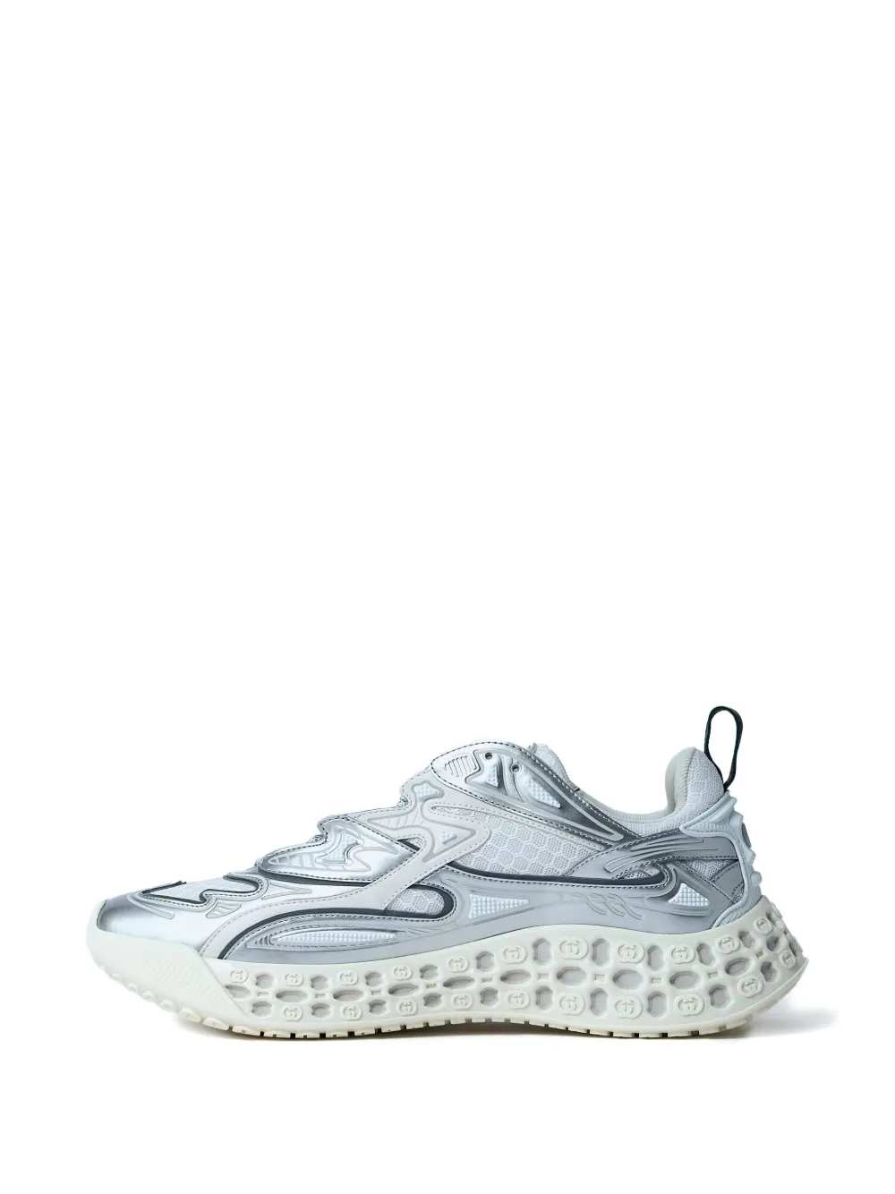 Gucci Cub3d lace-up mesh trainers Silver