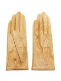 CHANEL Pre-Owned 1990-2000s interlocking CC leather gloves - Neutrals