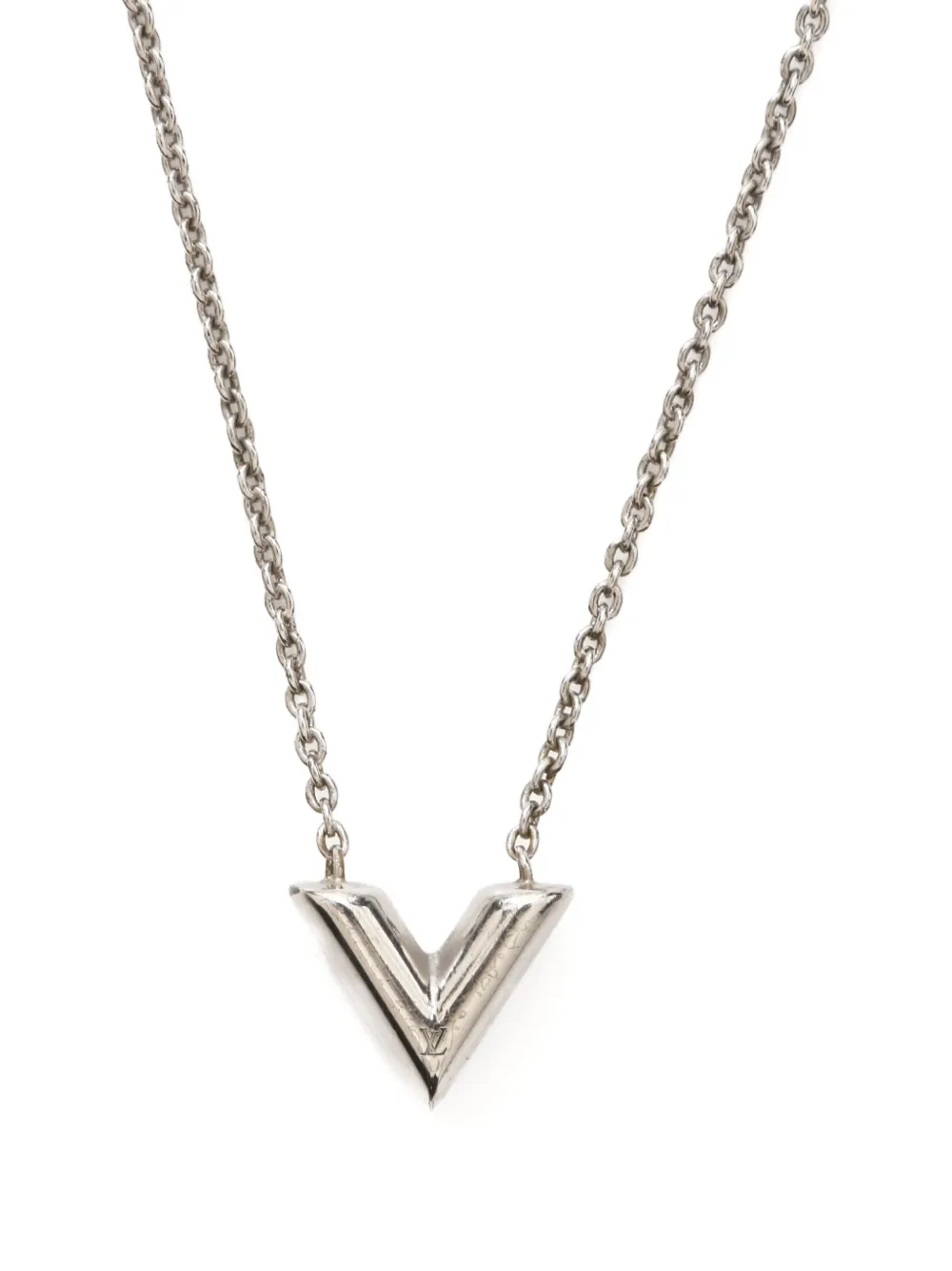 Louis Vuitton Pre-Owned قلادة 'V إيسانشيال' 2023 | Image 2
