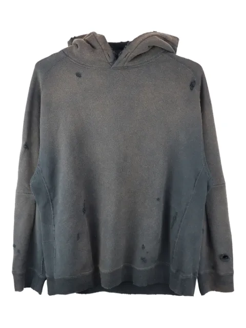 Needles distressed cotton hoodie