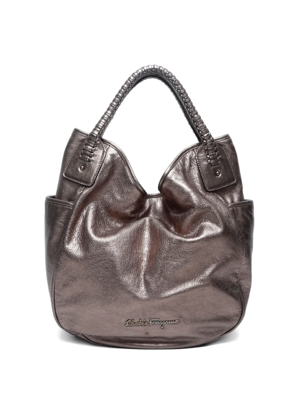 Ferragamo Pre-Owned 2000-2020 leather handbag | Gold | Image 1
