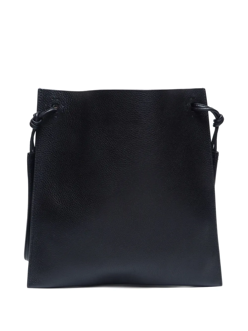 Pre-owned Valentino Garavani 2010 Logo-debossed Shoulder Bag In Black