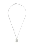 CHANEL Pre-Owned 2011 Interlocking CC-pendant necklace - Silver