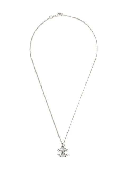 CHANEL Pre-Owned 2011 Interlocking CC-pendant necklace 