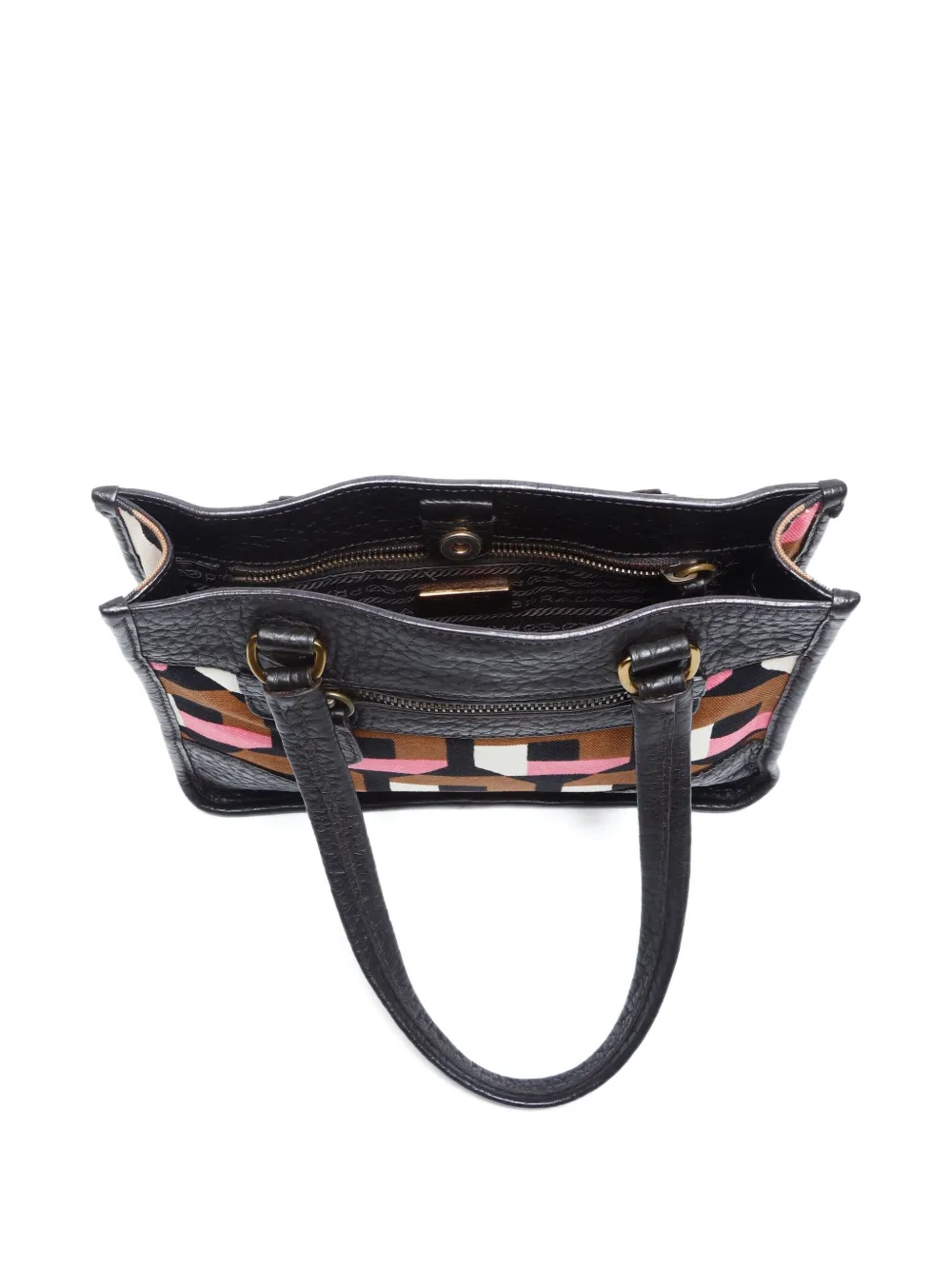 Pre-owned Prada 2000-2015 Canvas Handbag In Black