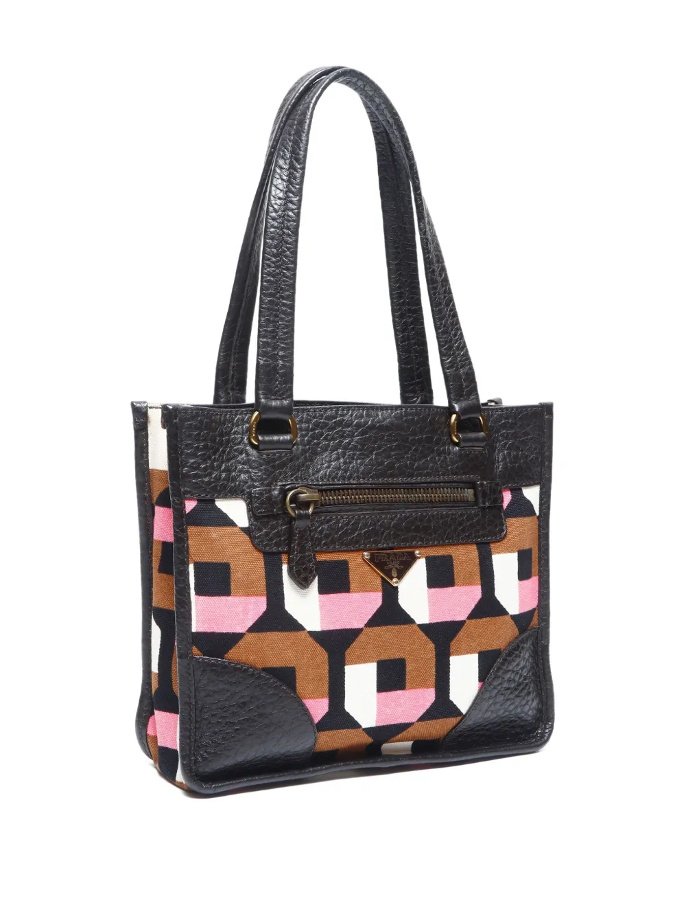 Pre-owned Prada 2000-2015 Canvas Handbag In Black