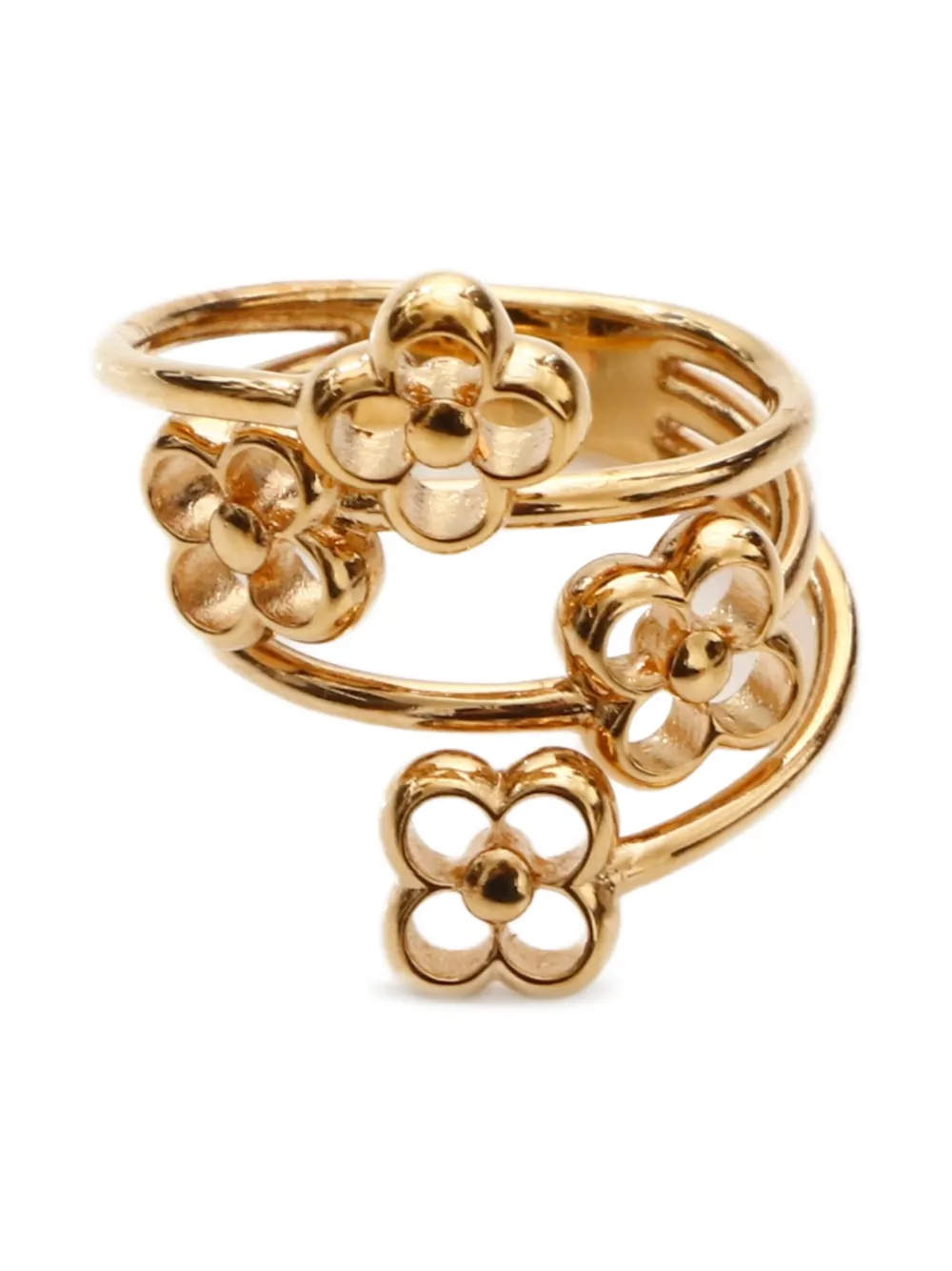 Louis Vuitton Pre-Owned 2010s Flower Spiral ring | Gold | Image 1