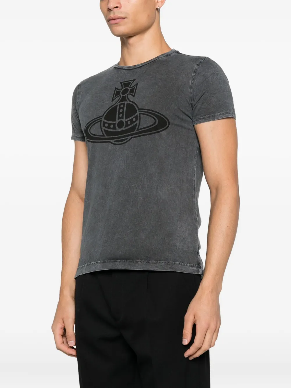 Vivienne Westwood Paris Orb Mini Peru T-shirt In Gray