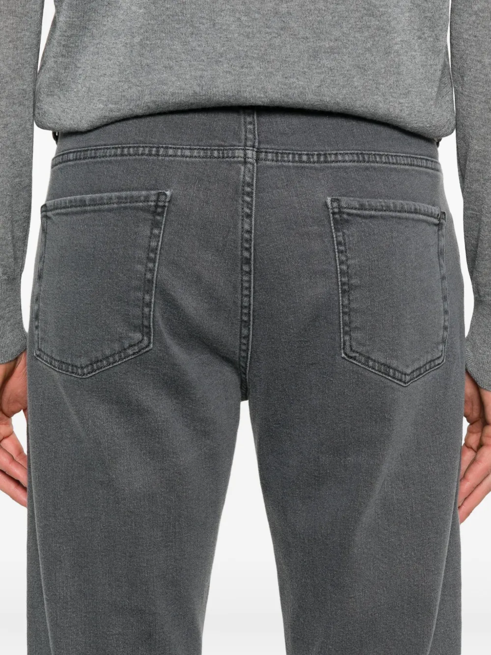 Canali Jeans van katoenblend Grijs