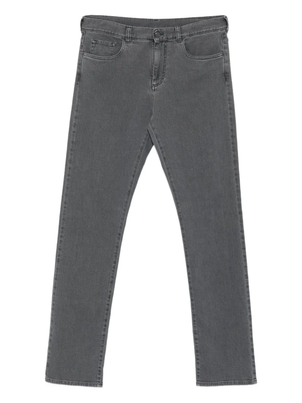 Canali Jeans dritti in misto cotone - Grigio