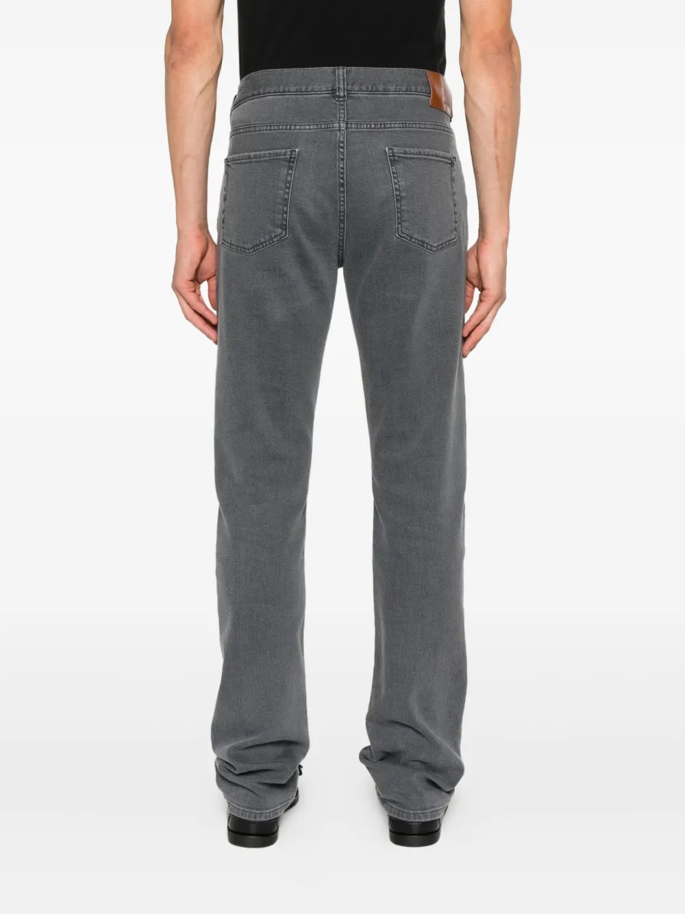 Canali Jeans van katoenblend Grijs