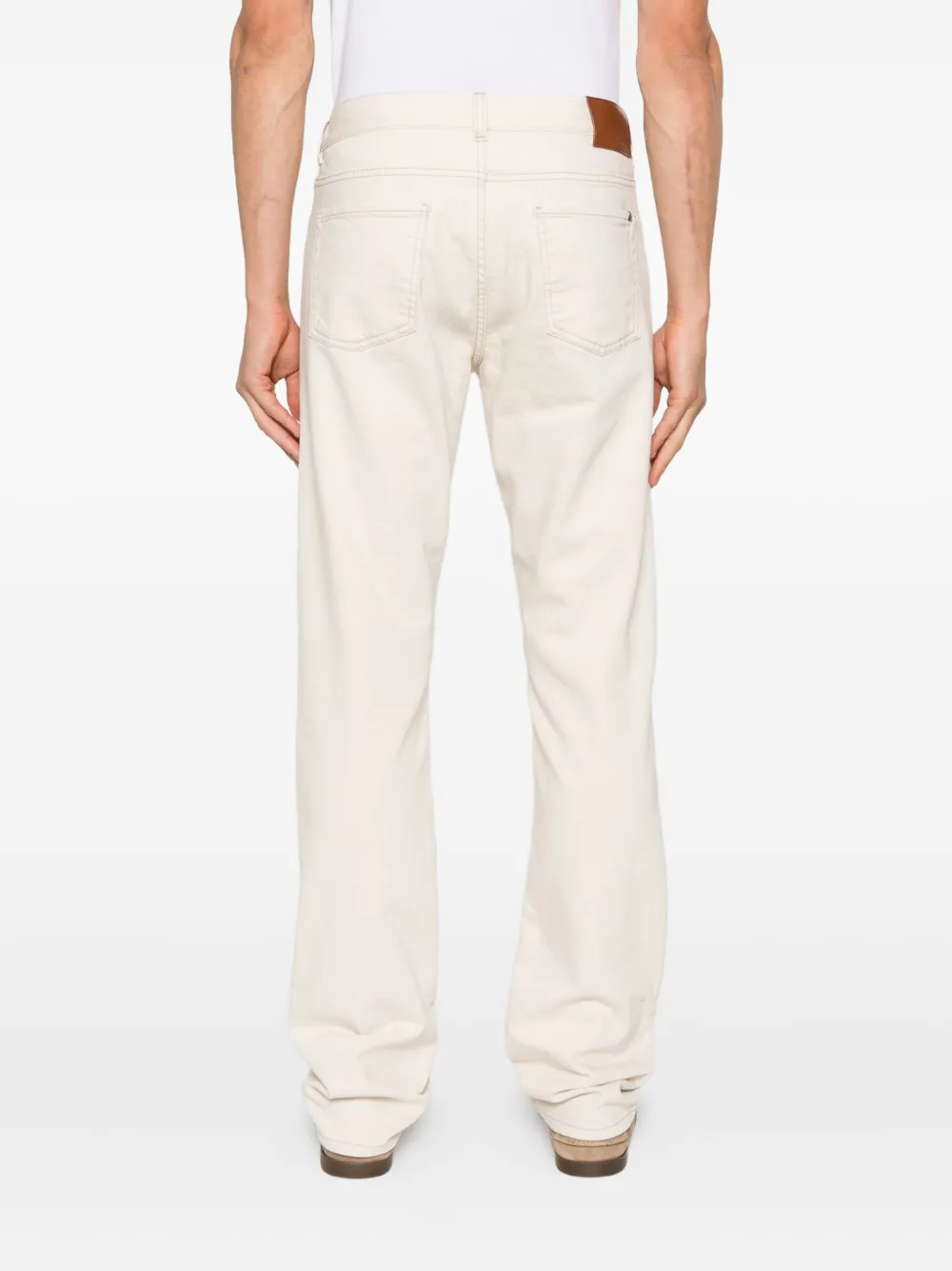 Canali Straight jeans Beige
