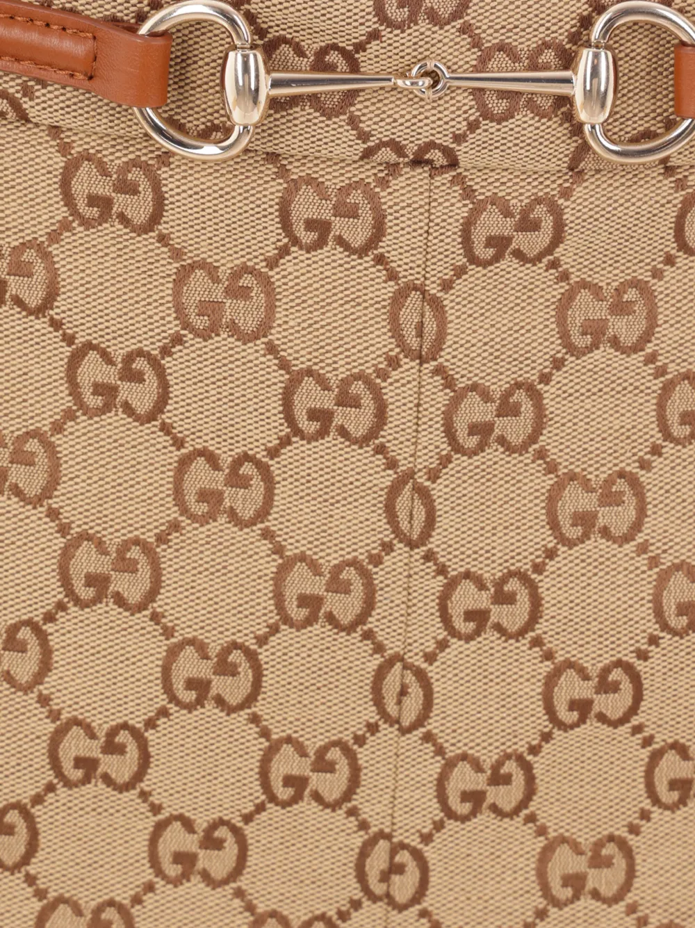Gucci GG-pattern horsebit trousers Bruin