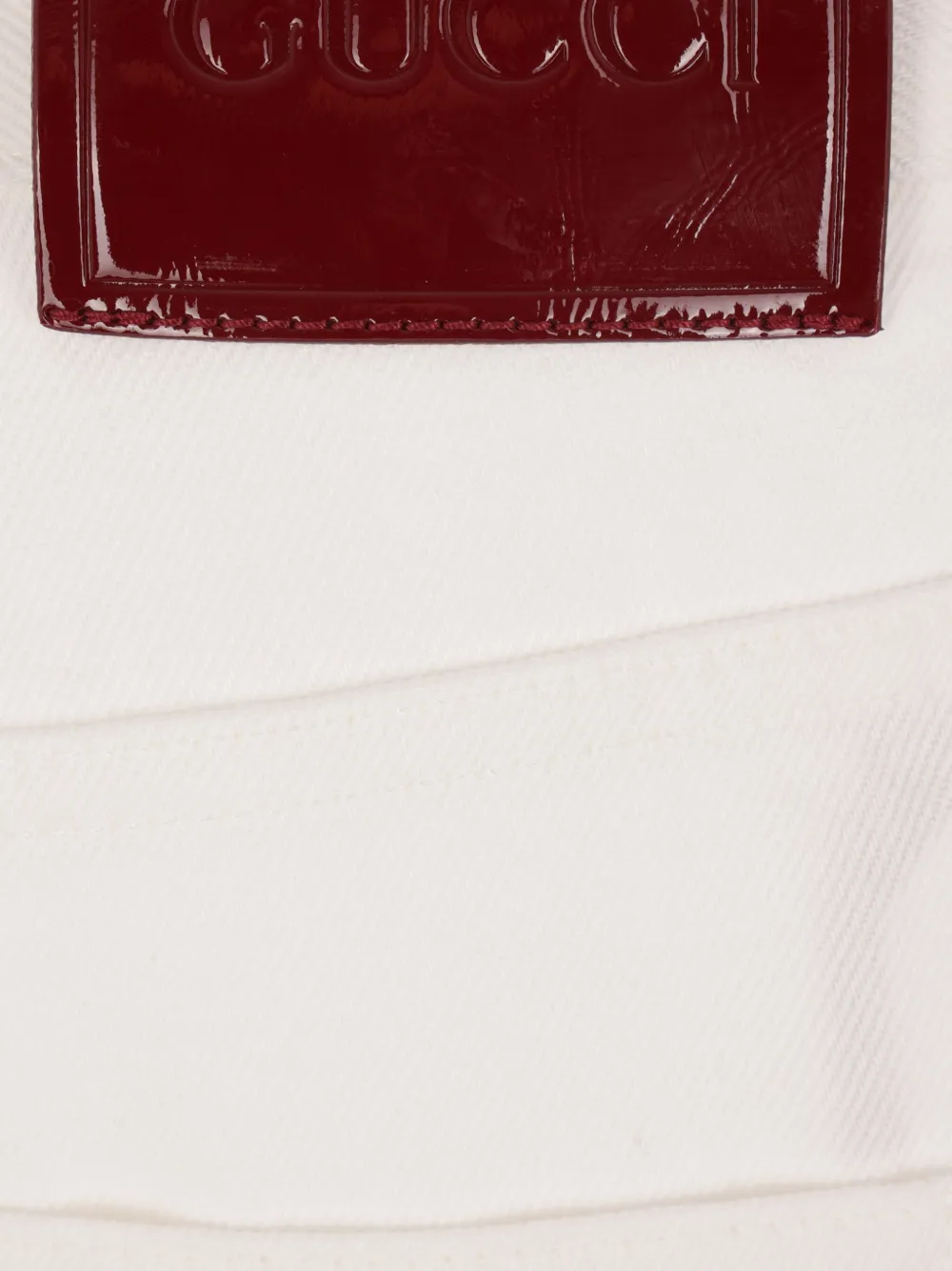 Gucci logo-patch jeans Wit