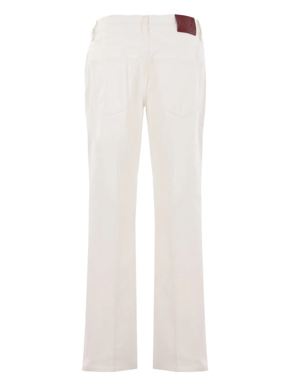 Gucci logo-patch jeans Wit
