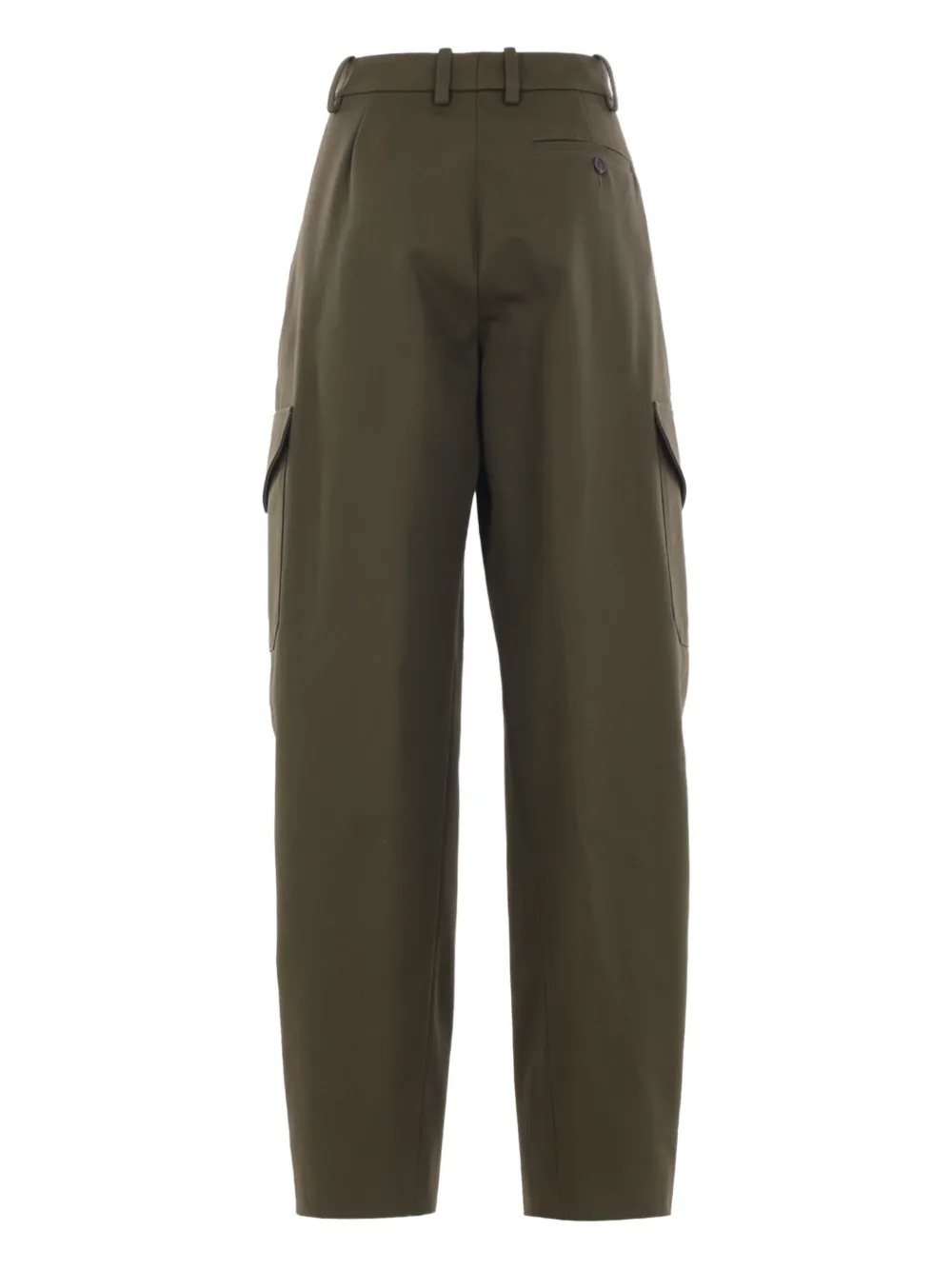 Givenchy embroidered-logo cargo trousers Groen