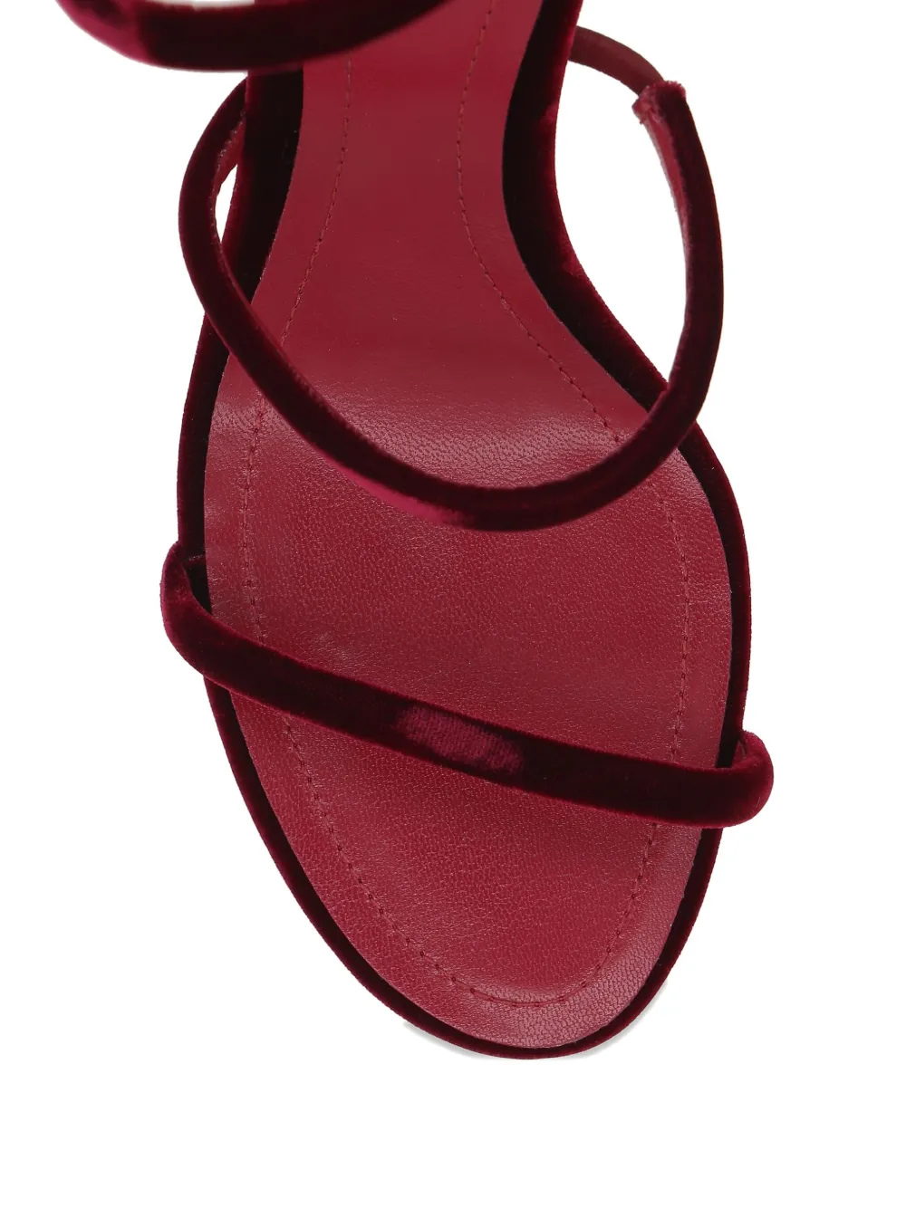 René Caovilla 80mm spiral-strap sandals Red