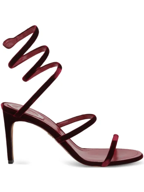 René Caovilla 80mm spiral-strap sandals