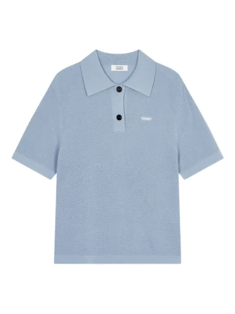 STUDIO TOMBOY polo-collar knit top
