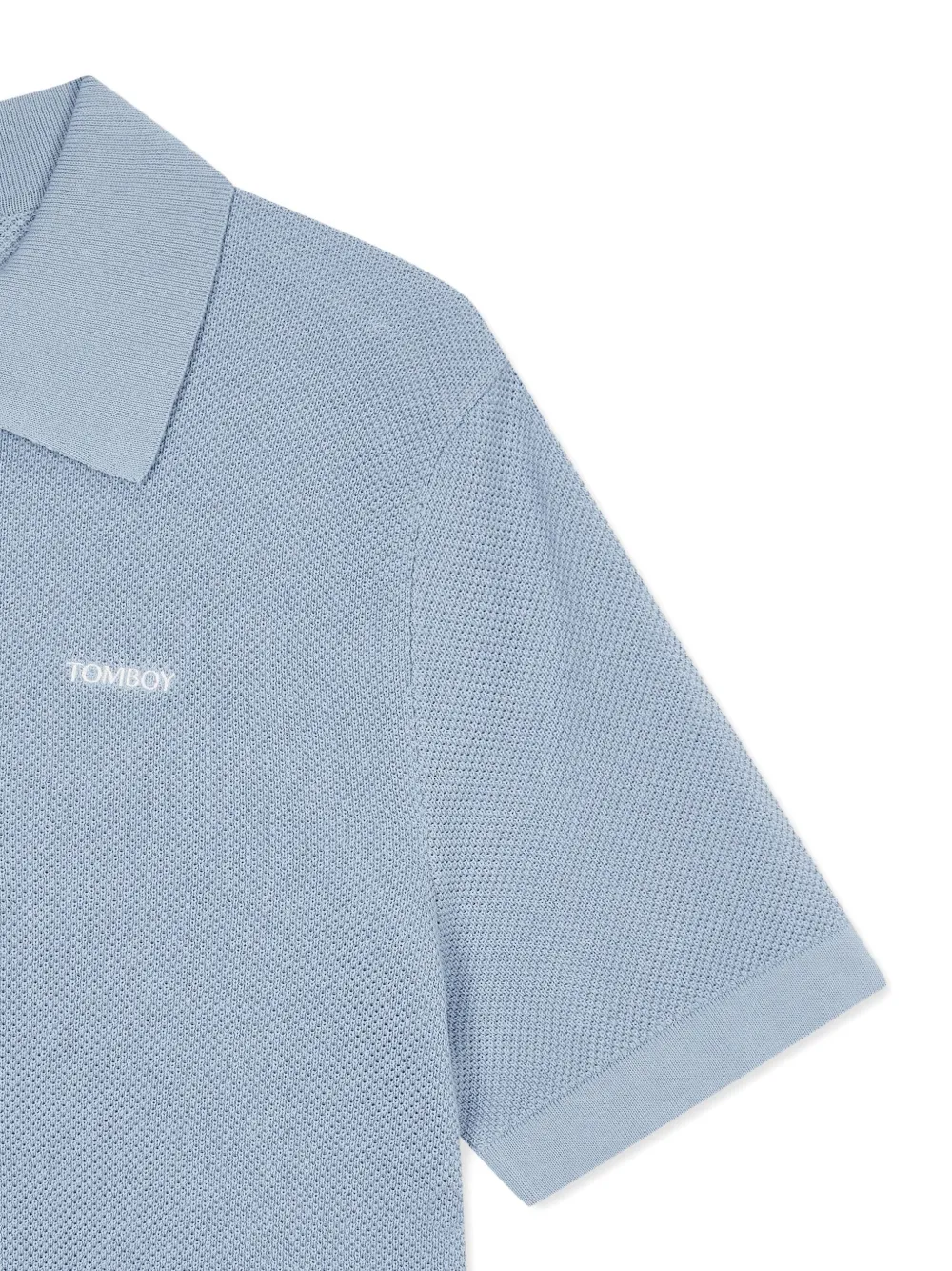 Studio Tomboy Polo-collar Knit Top
