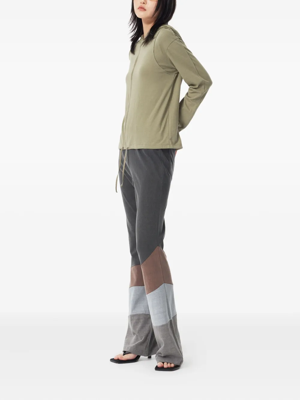 Studio Tomboy Colour-block Leggings In Gray