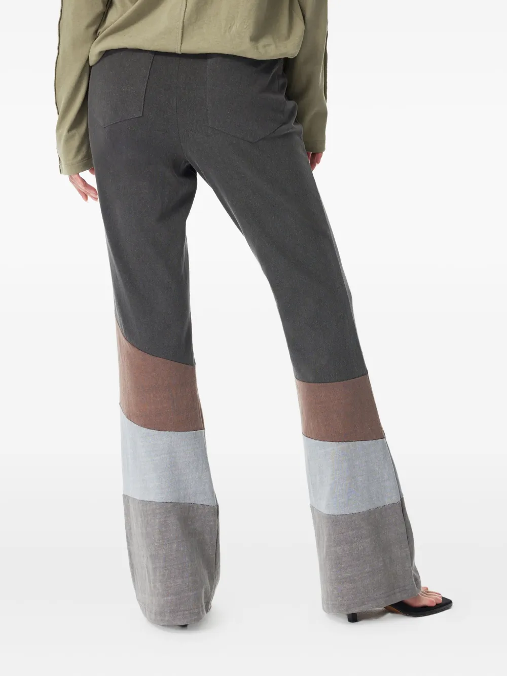 Studio Tomboy Colour-block Leggings In Gray