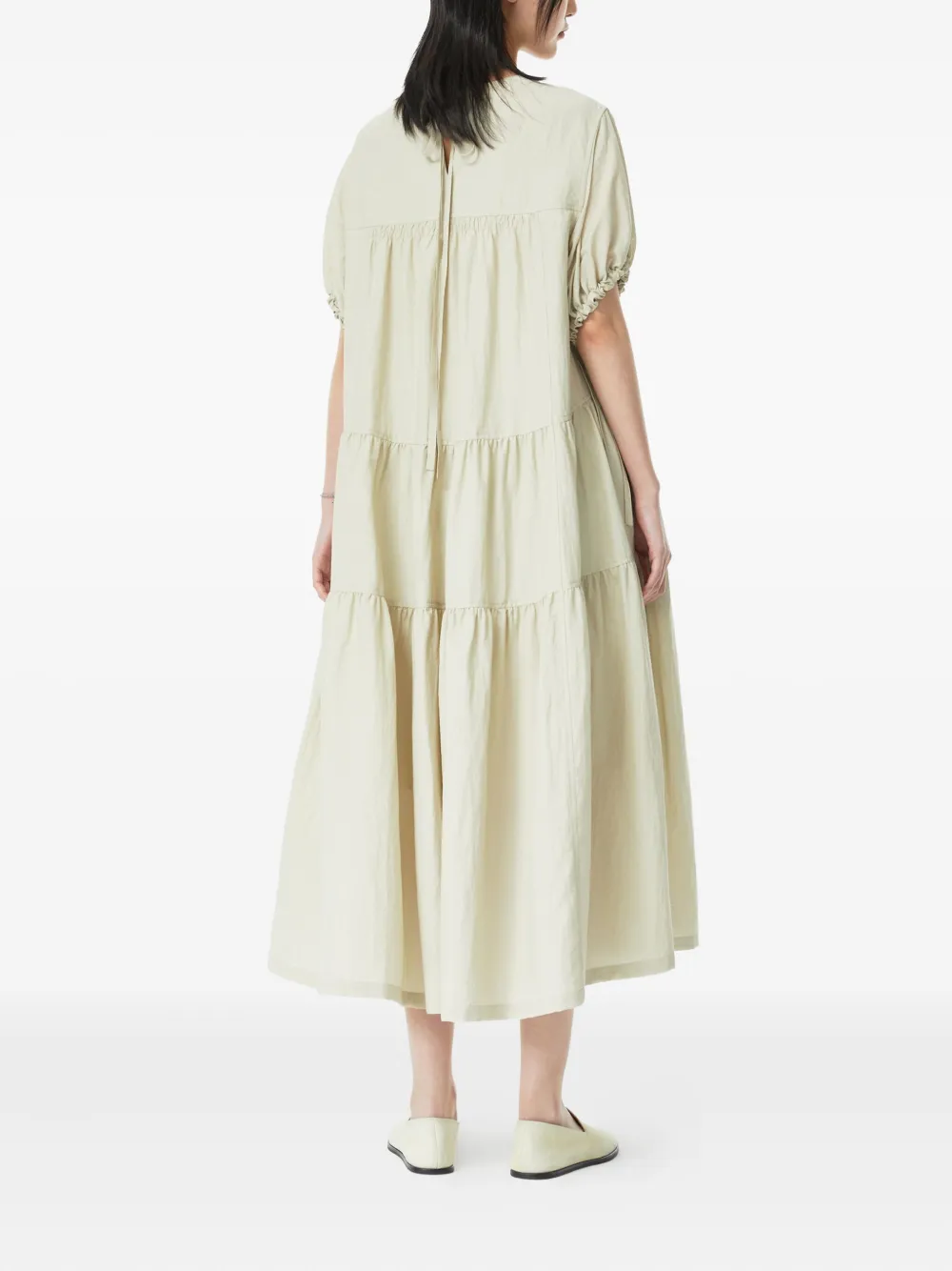 STUDIO TOMBOY Gelaagde midi-jurk Beige