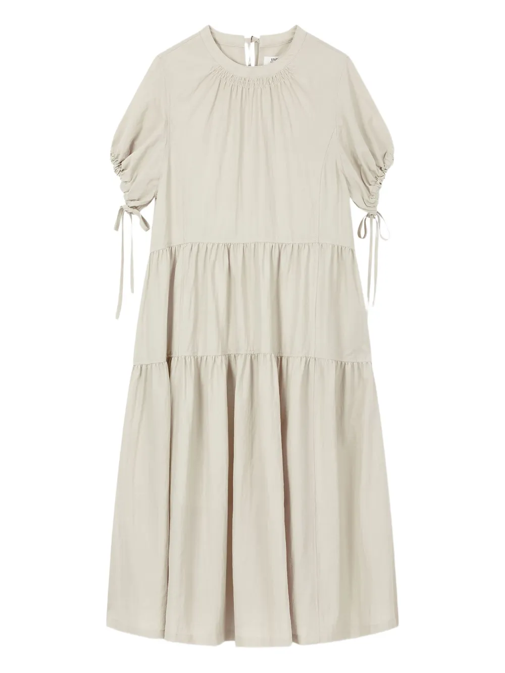 STUDIO TOMBOY Gelaagde midi-jurk Beige