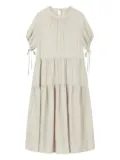 STUDIO TOMBOY tiered midi dress - Neutrals